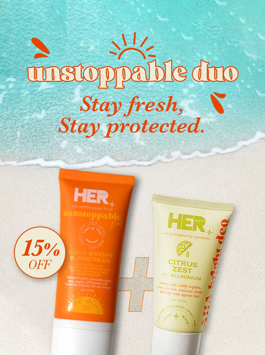 The HER Beauty Unstoppable Duo – For Women Who Do It All (and Smell Amazing Doing It)