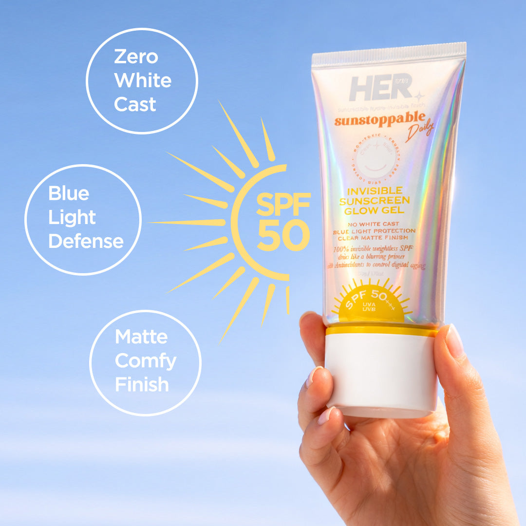 Invisible Sunscreen Glow Gel (Gel Moisturizer SPF 50)